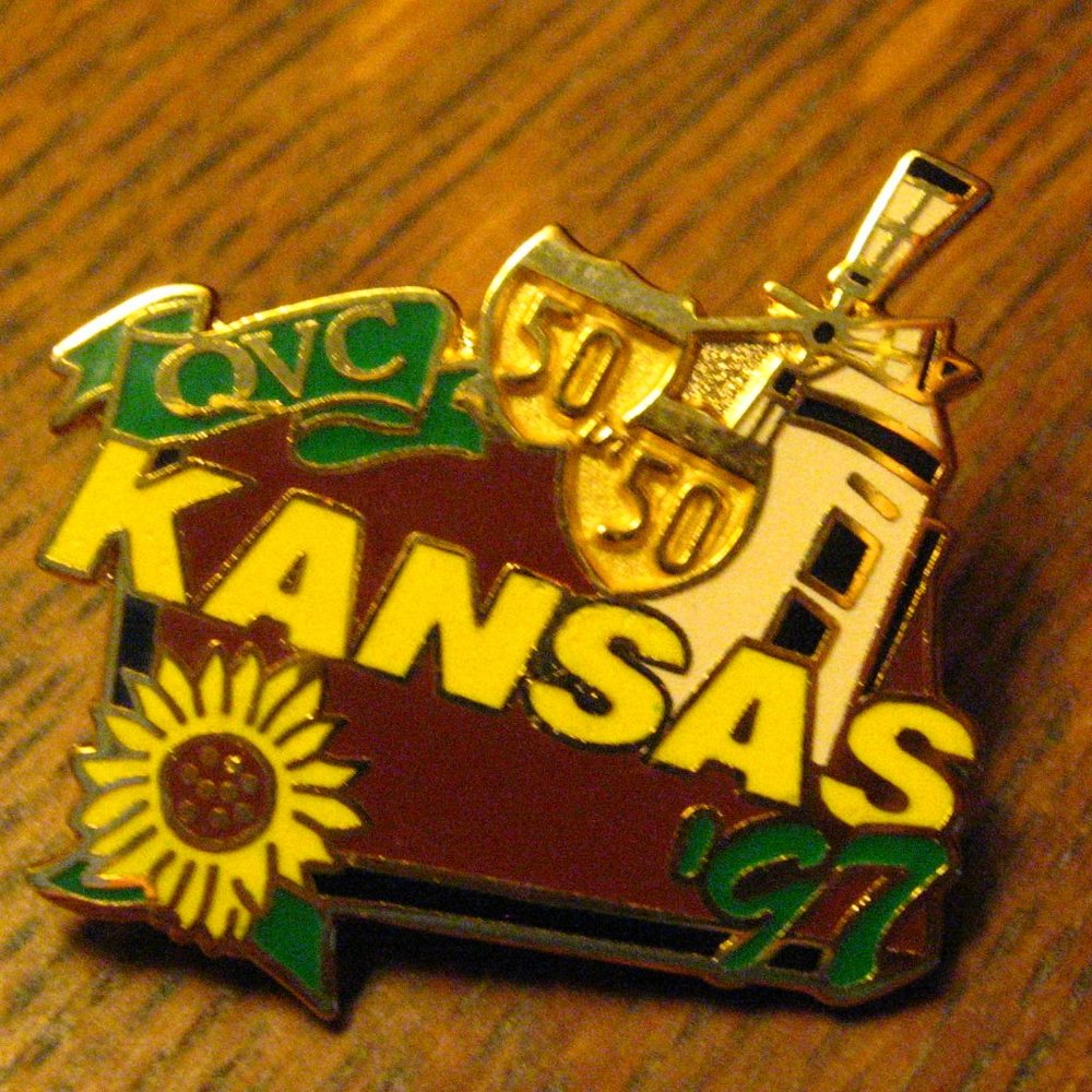 QVC Kansas 1997 Vintage Lapel Pin